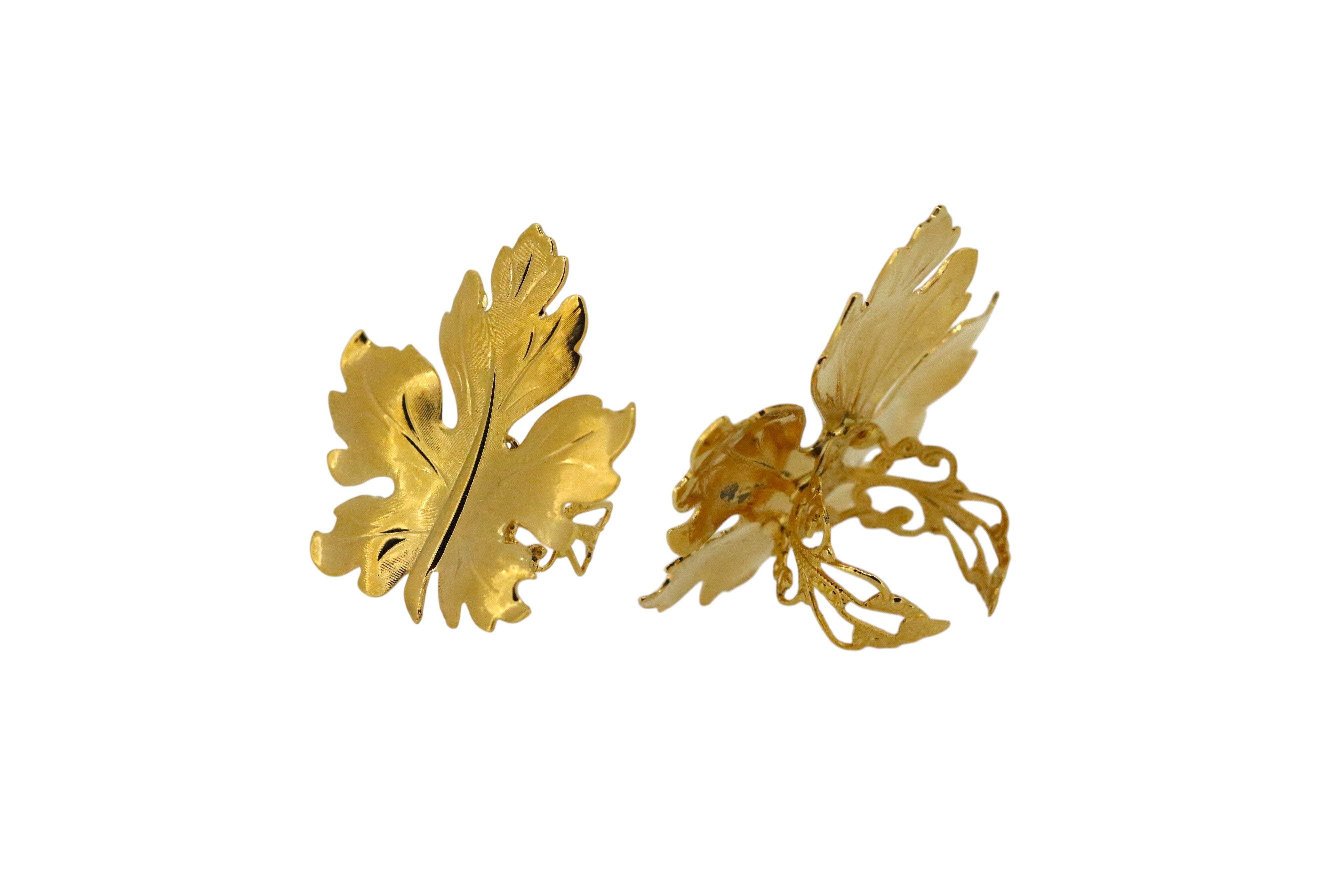 Vickisarge Women's Big Leaf Ring In Gold In Gold