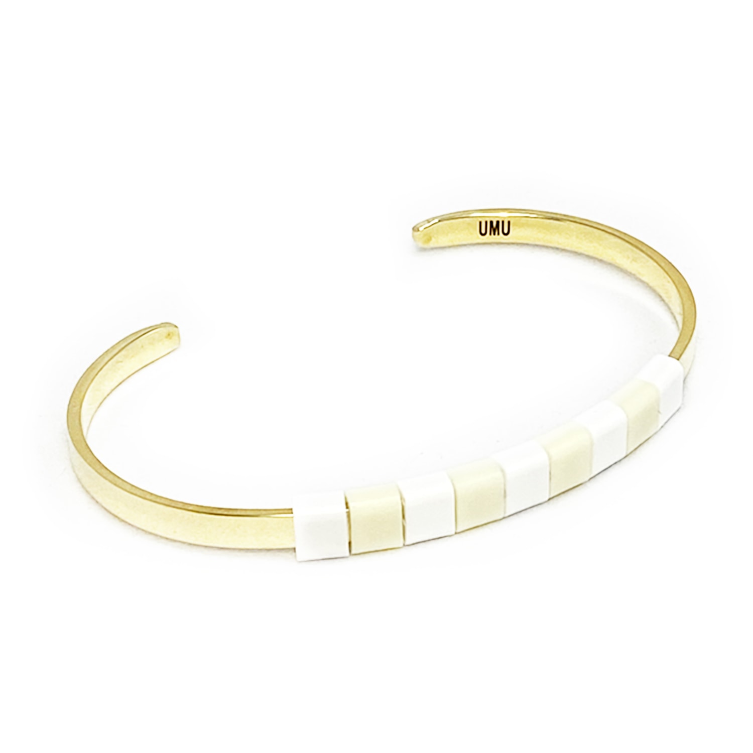 Women’s White / Neutrals Baekke Brass Bracelet - Snowy White