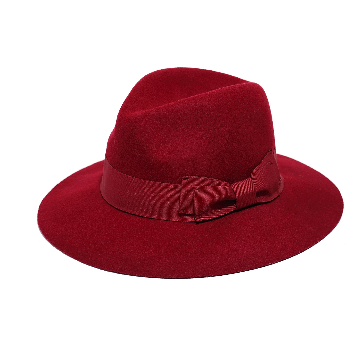 Women’s Red Wide Fedora Hat Small Justine Hats