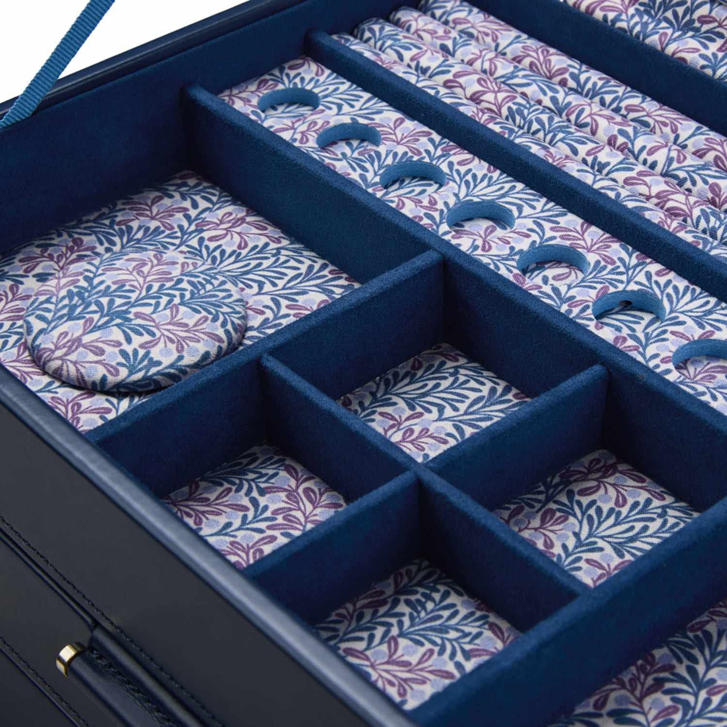 Sophia Jewelry Box With Drawers - Indigo | WOLF | Wolf & Badger