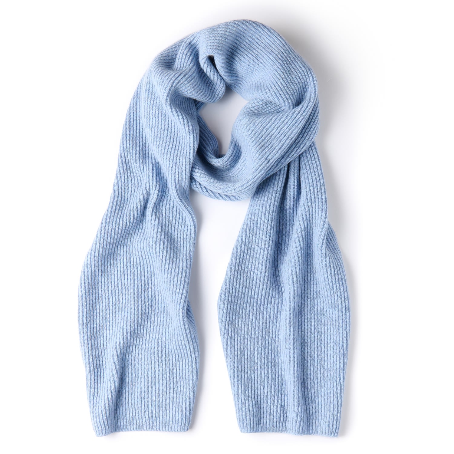 Ecova Women's Light Blue Classic Cashmere Scarf In Blue