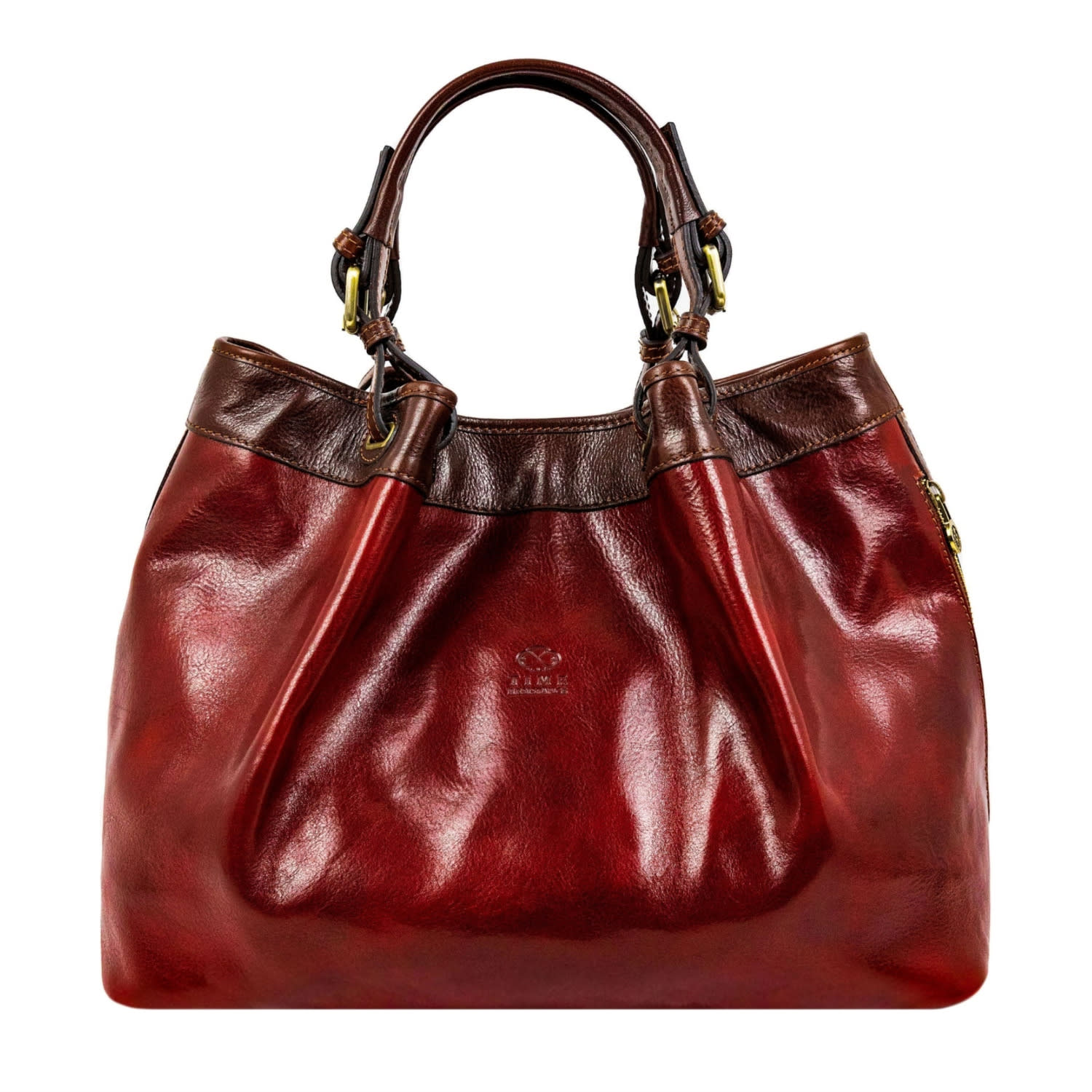 Time Resistance Red Leather Tote Bag For Women - The Betrothed In Red