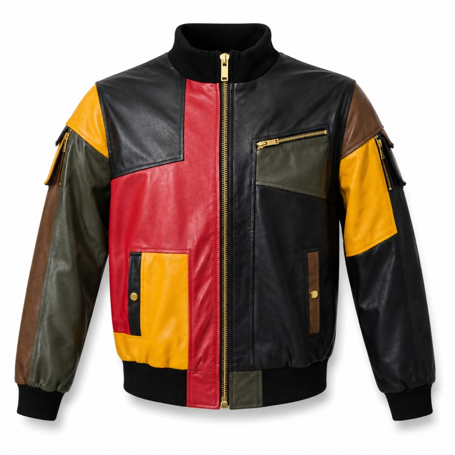 Zasta Studio Artifact Theory Women Leather Bomber Jacket A In Black