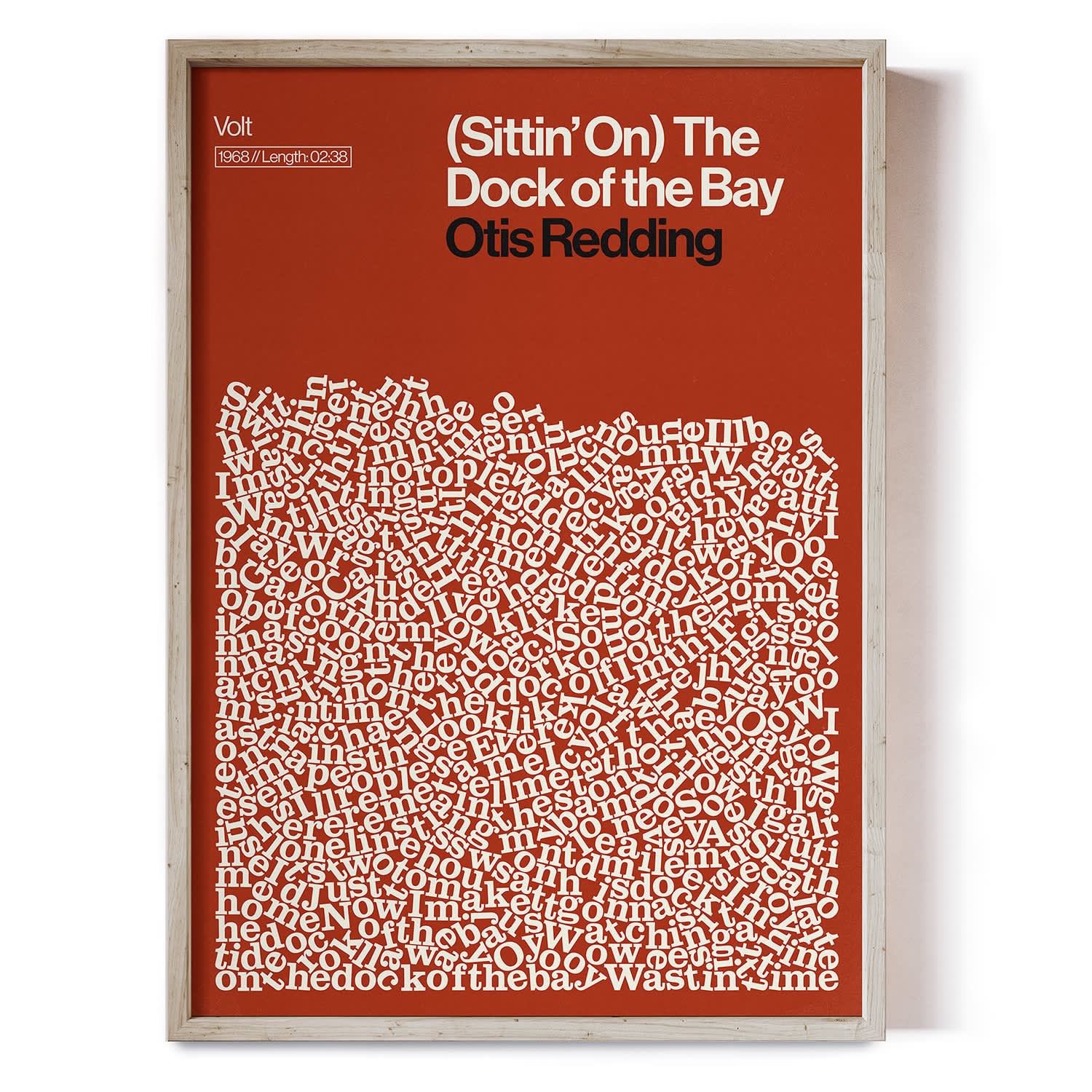 Dock Of The Bay Song Lyric Print Reign Hail Wolf Badger