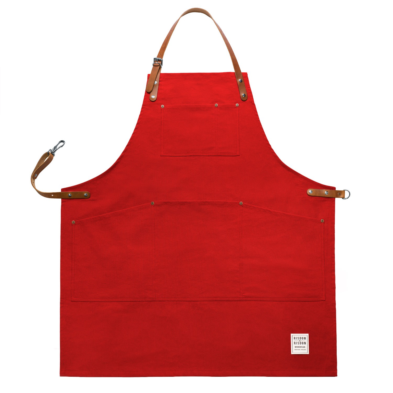 Original Red Apron Medium Risdon & Risdon