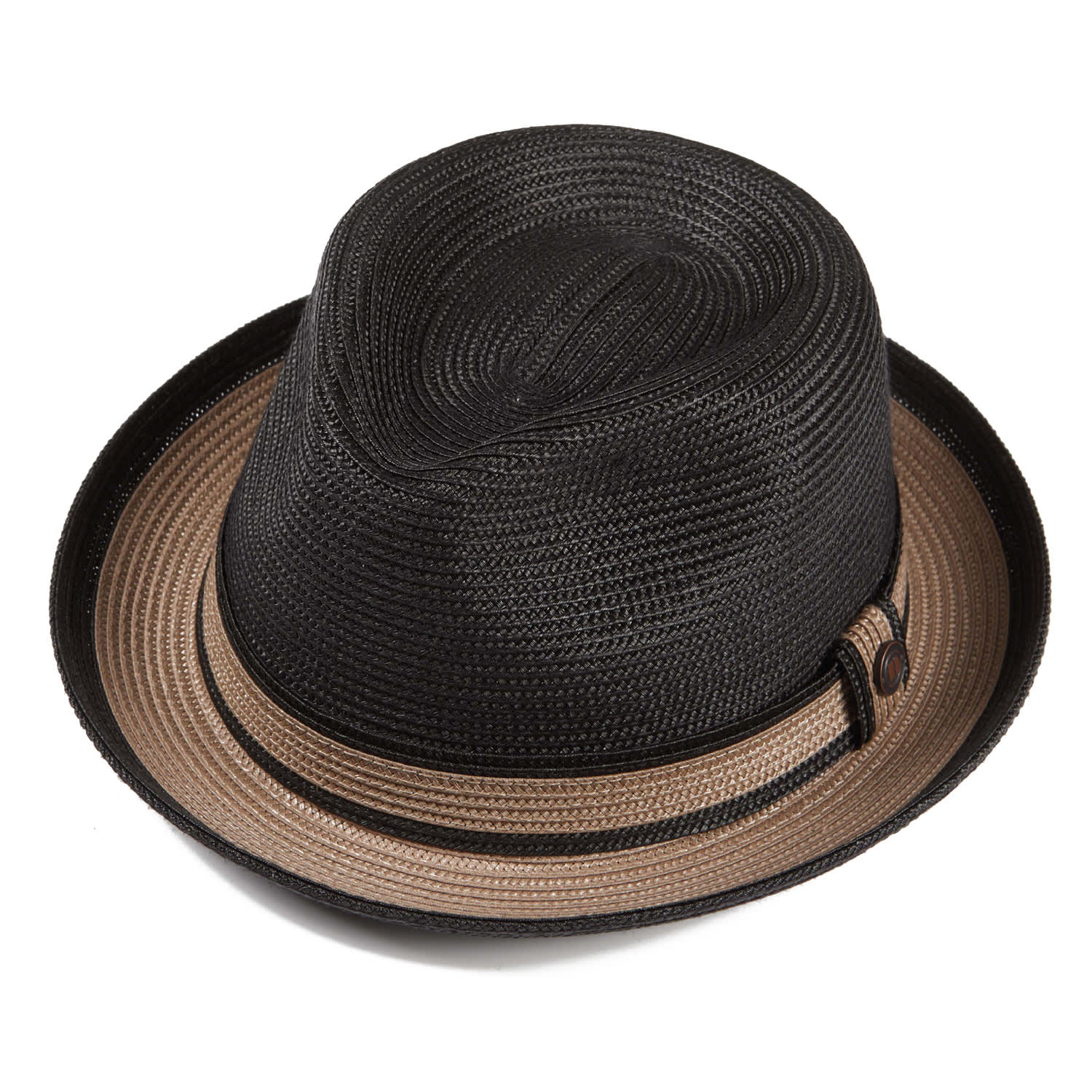 Dasmarca Hats Men's Black Dasmarca Raynor Summer Two Tone Crushable Hat - Charcoal In Black