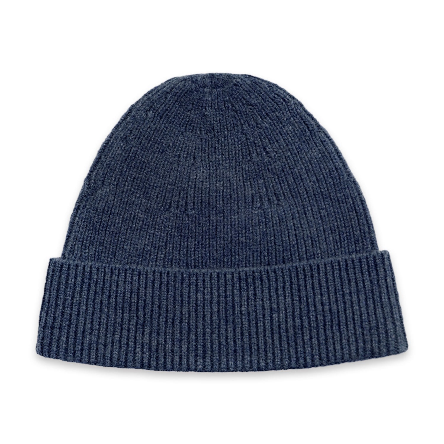 Paul James Knitwear Men's Blue Lightweight Merino Cashmere Beauline Beanie - Denim In Blue