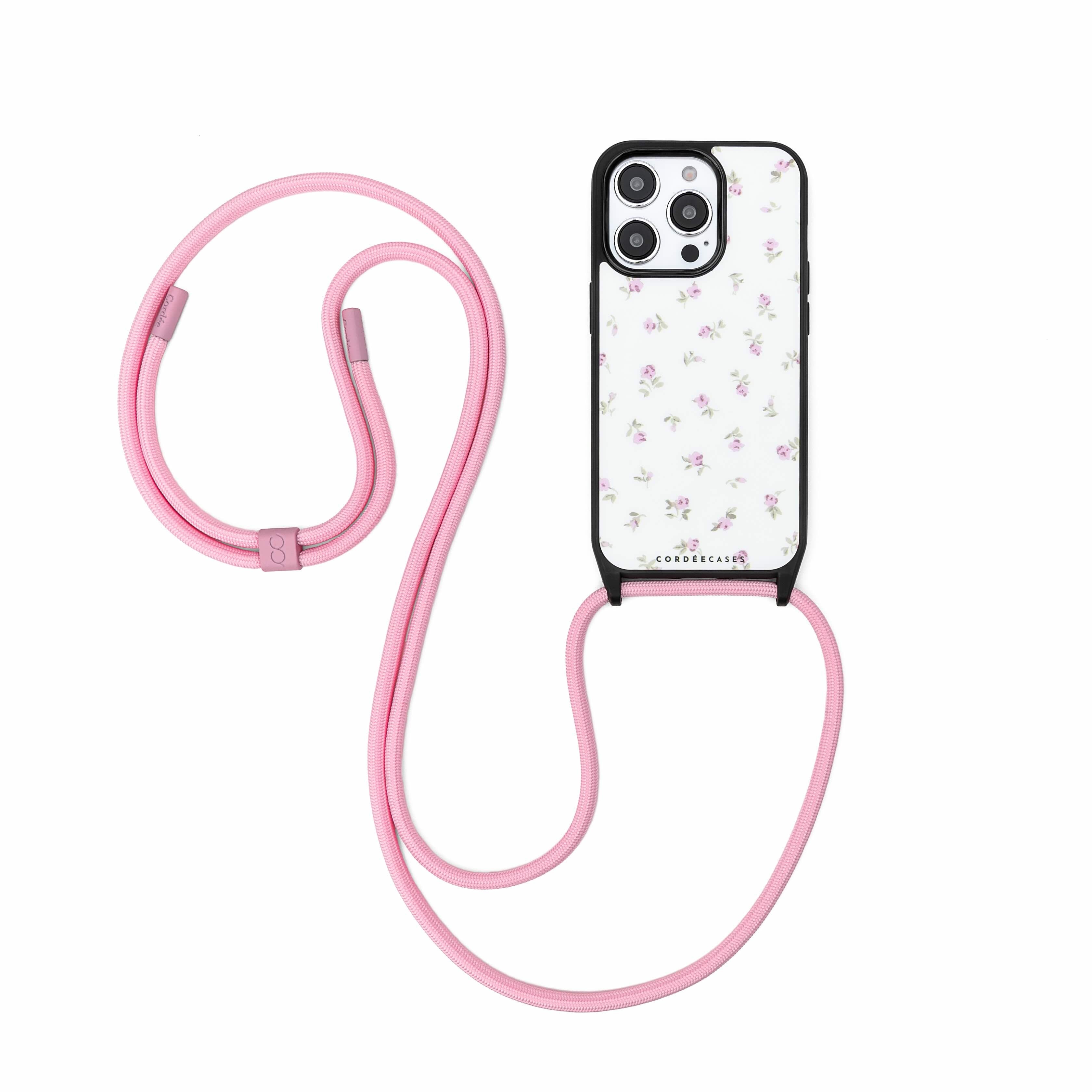 Cordée Cases Pink / Purple Cairo Phone Strap Set Floral Blush Magsafe In Pink/purple