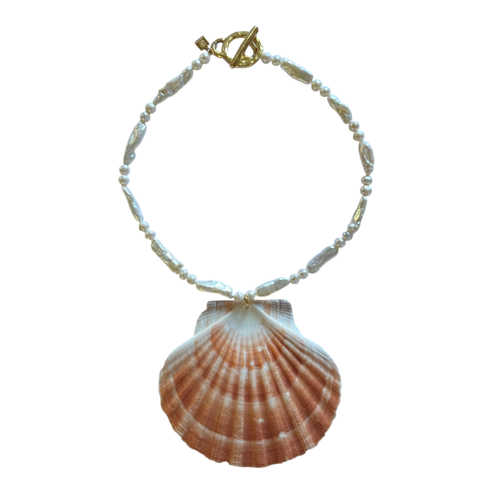 Sccollection Women's White / Pink Calico Necklace In Multi