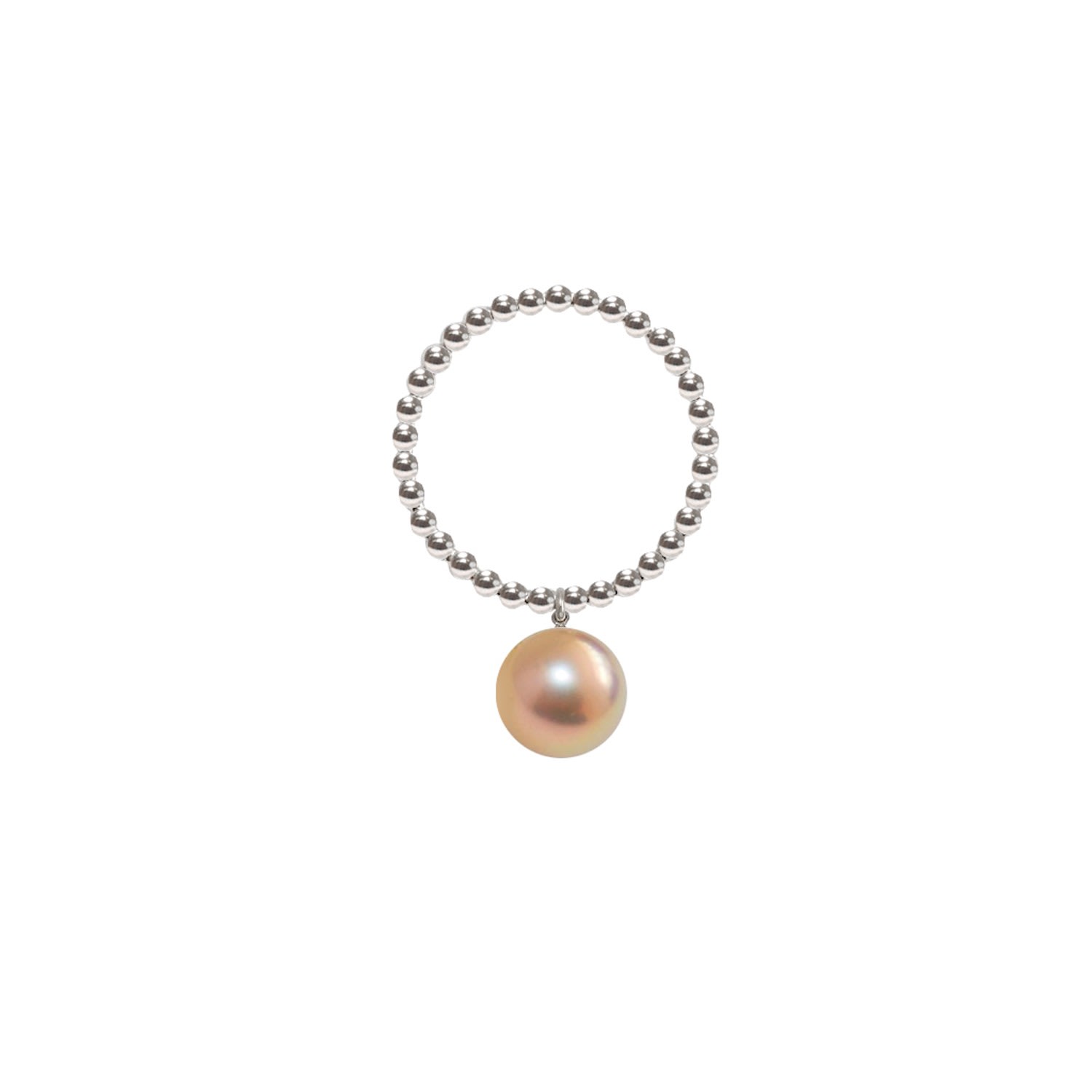 Women’s Silver / Gold Silver Orb Ring Gold Pearl Ora Pearls