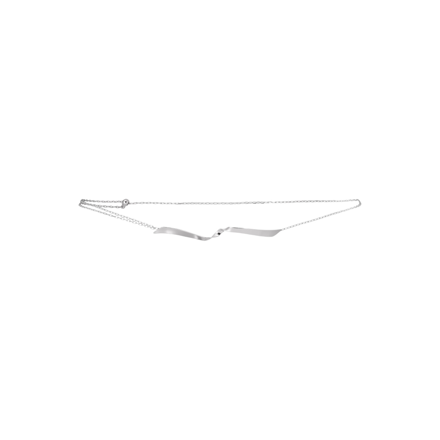 Ow Collection Women's Swirl Body Chain - Silver In Neutral