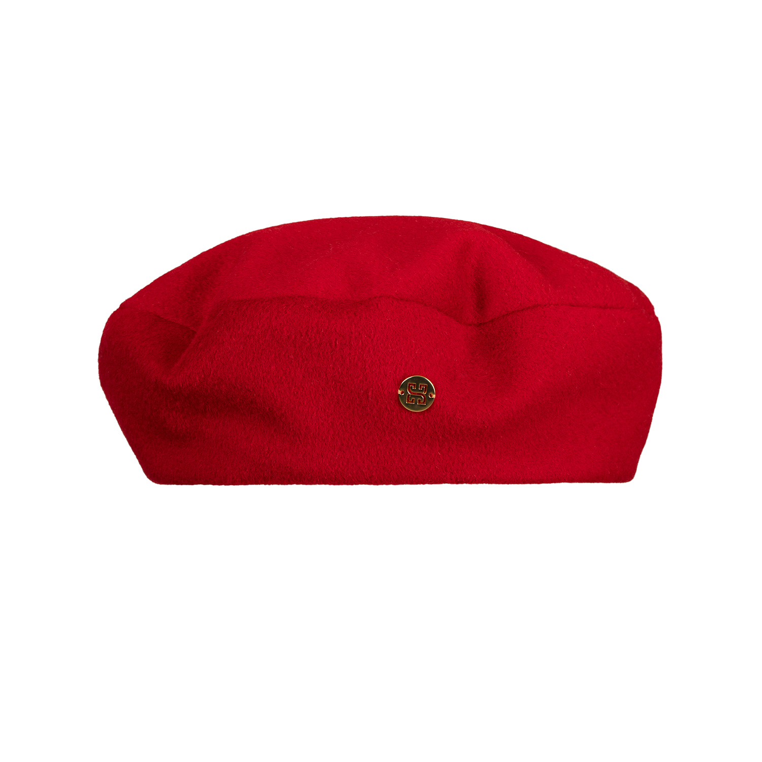 Chantel - Red Cashmere Beret Hat | SIBI Hats | Wolf & Badger display picture 1