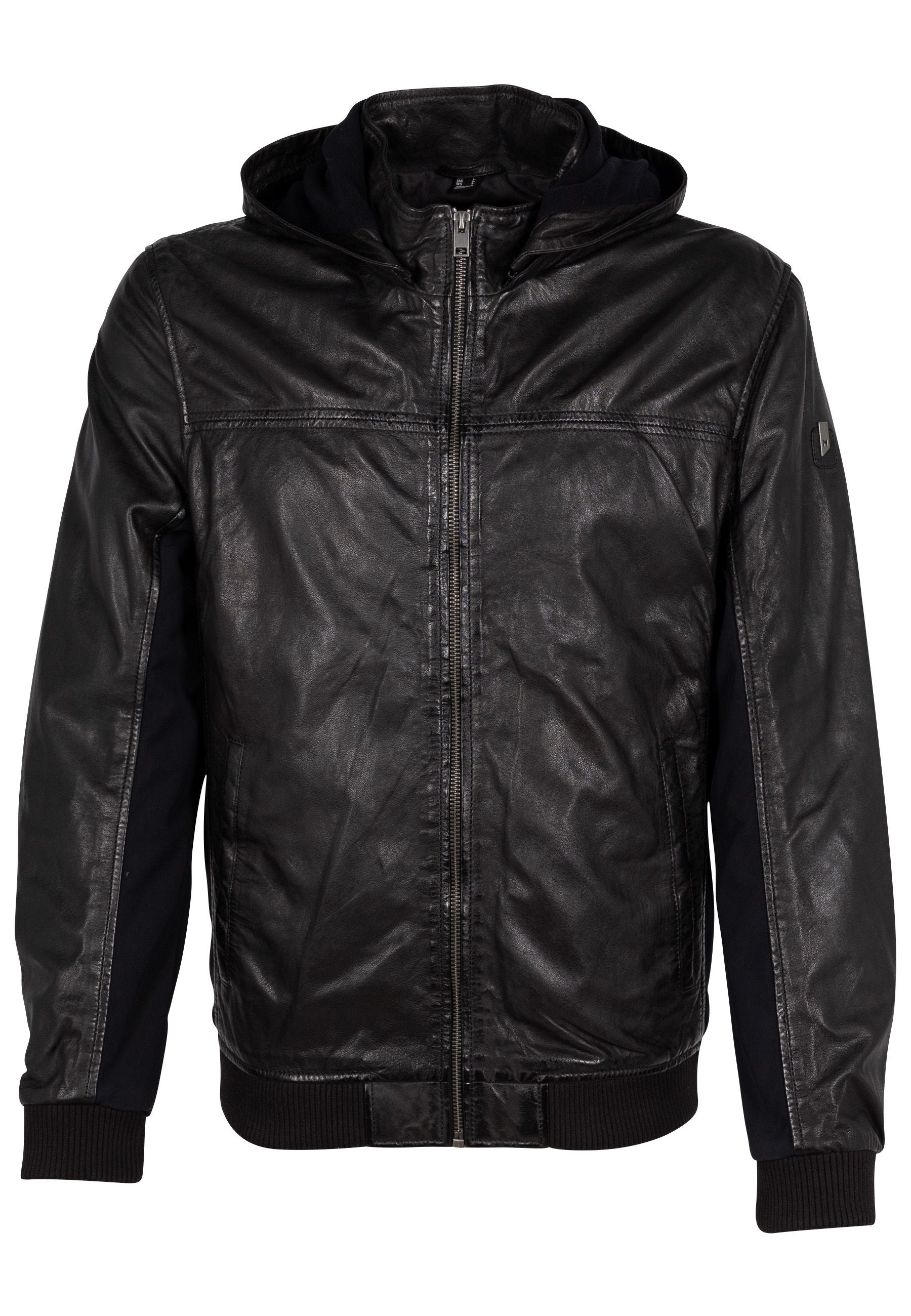 Mauritius Men's Salerno Rf Leather Jacket, Black In Black
