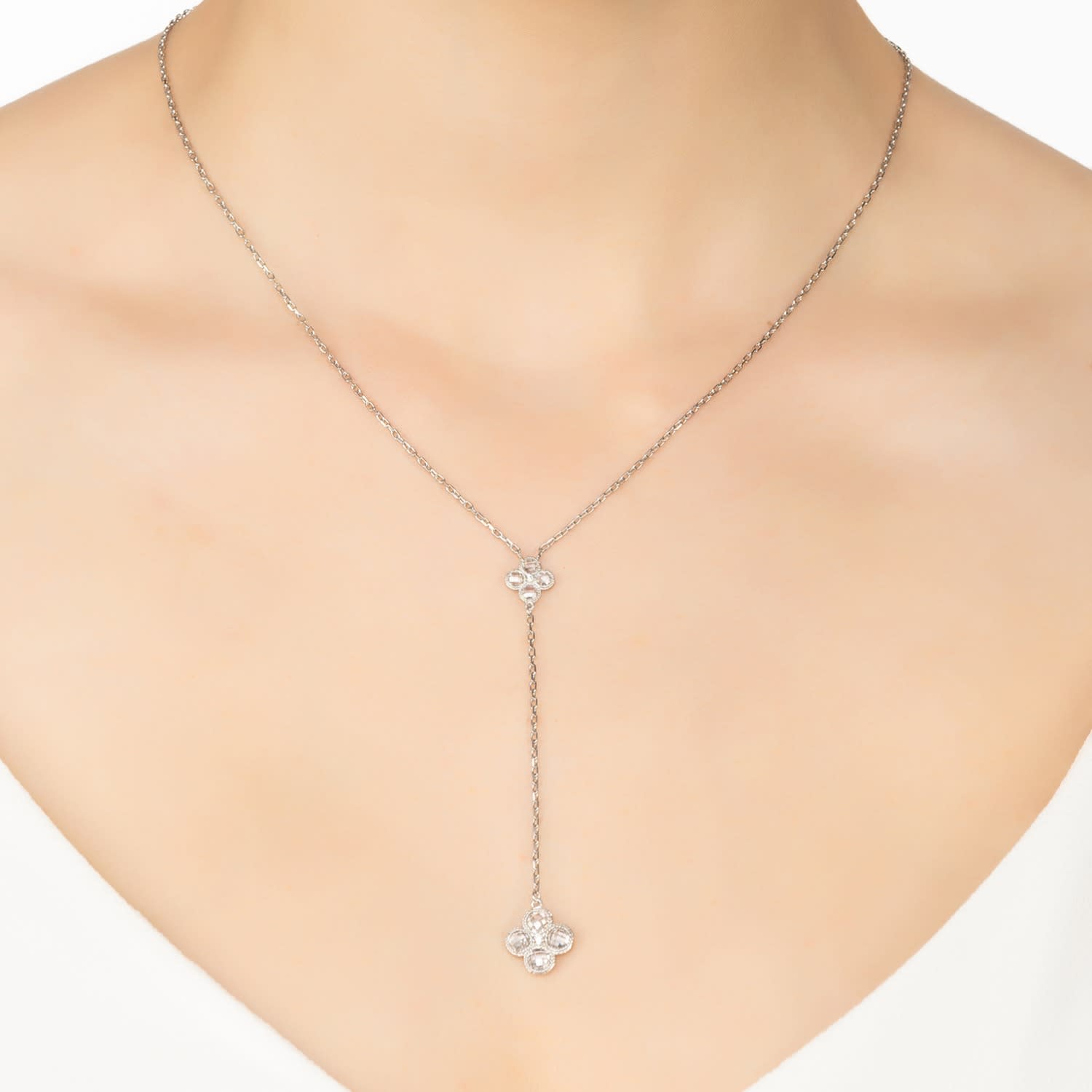 Double Clover Necklace – AMJewelleryy