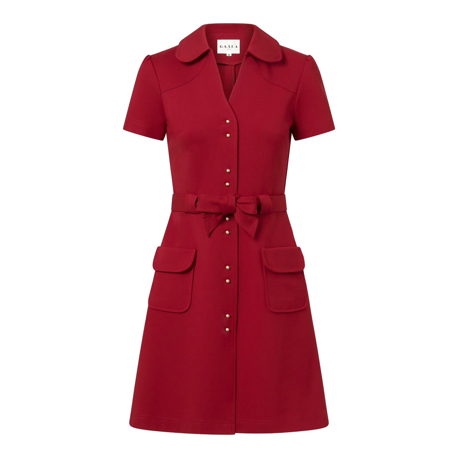 Gaala Women's Red Paris Belted Dress In Red