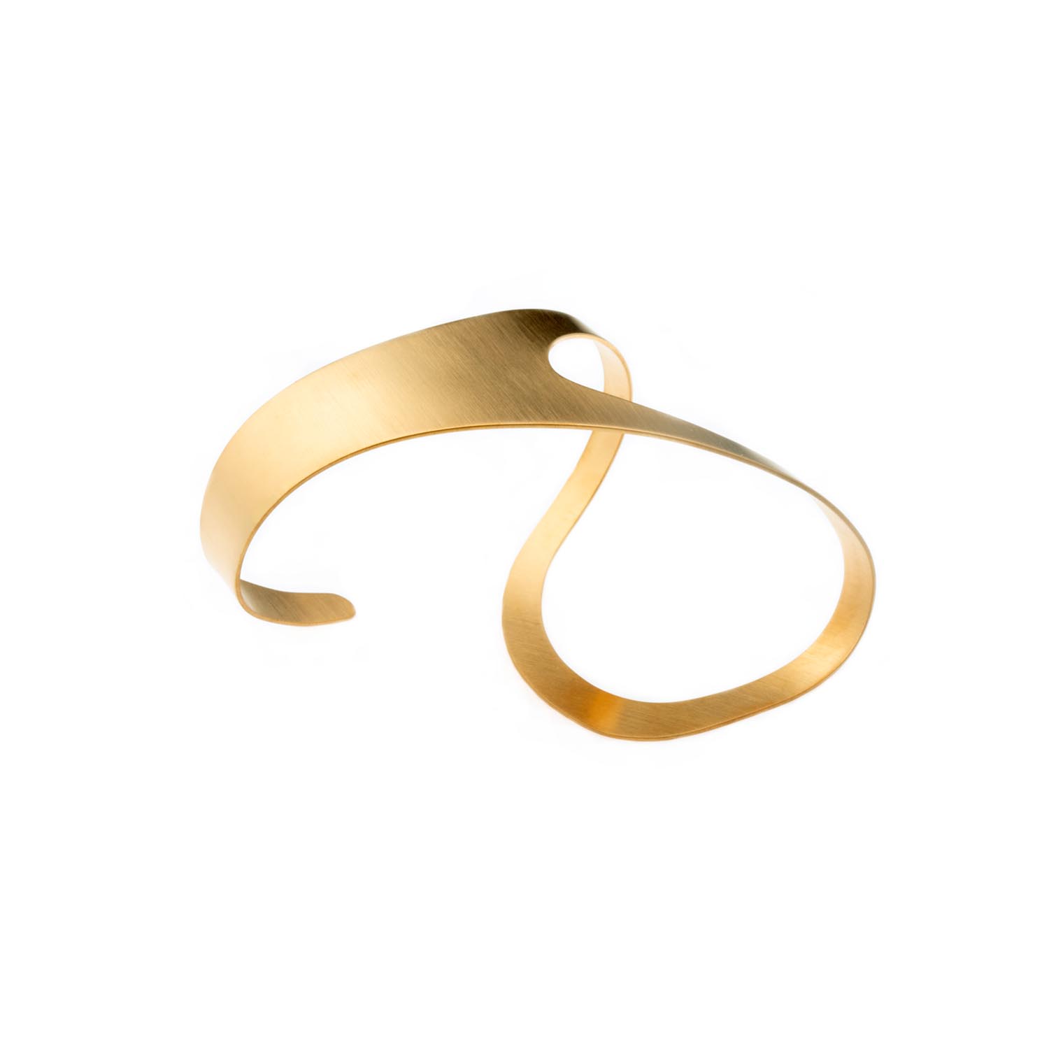 Hota Hota Jewellery Women's Echo Bracelet – Matte – Gold-plated – Left