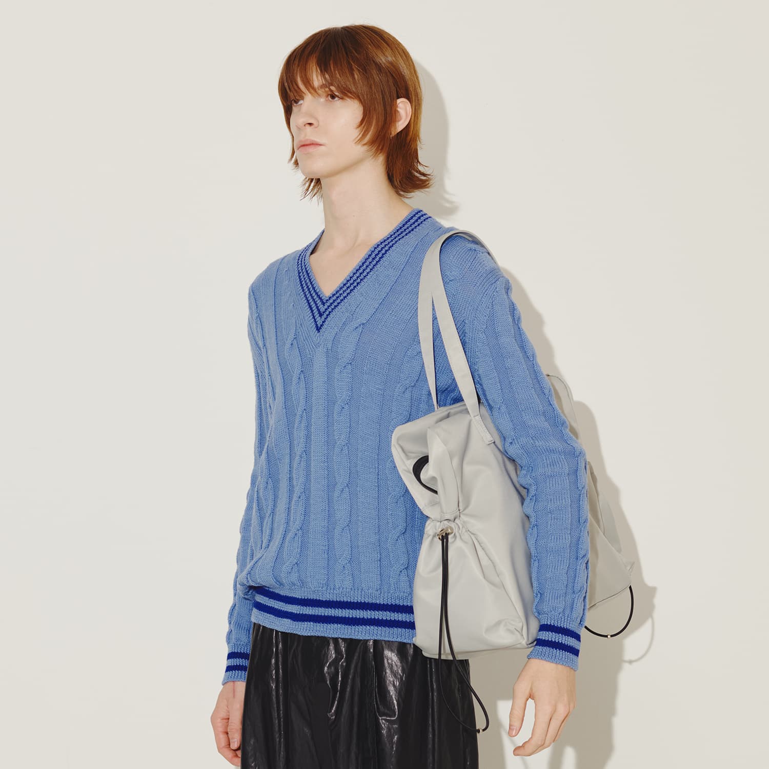 ☆HAH ARCHIVE☆ Hybrid Tote Shoulder Bag Silver S#20242BUCKL Hybrid Tote Shoulder Bag - Silver | HAH ARCHIVE | Wolf & Badger