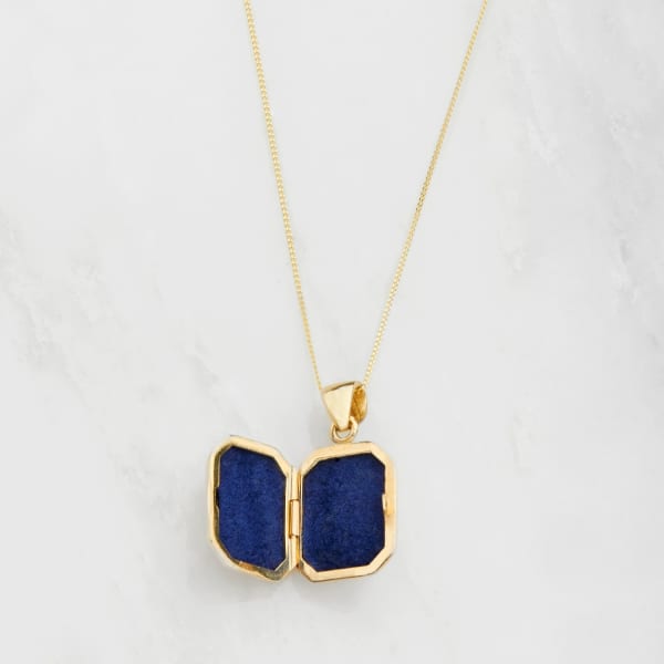 Lily & Roo Solid Gold Rounded Ball Shaped Locket Necklace In Locket