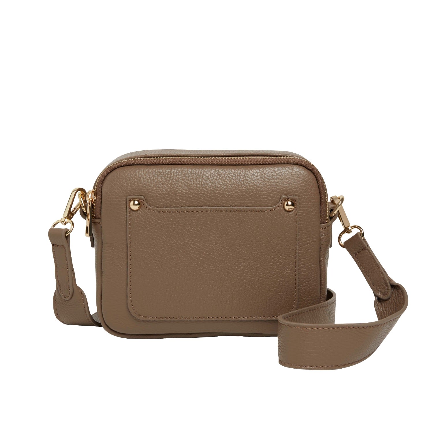 Women’s Neutrals Sienna Crossbody Bag In Dark Taupe Betsy & Floss