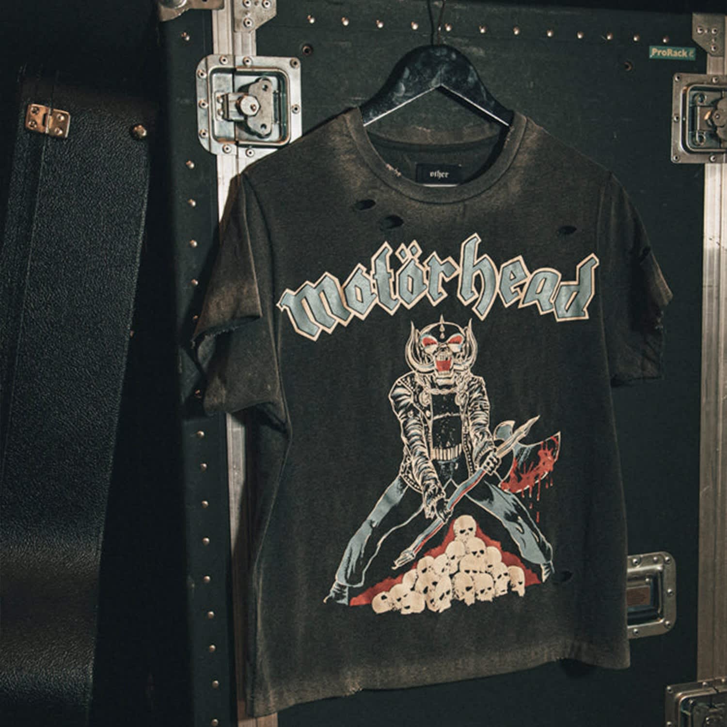 Motorhead Aaaaaaagh 1982 Vintage Band T Shirt Heavy Relic Black Other Wolf Badger