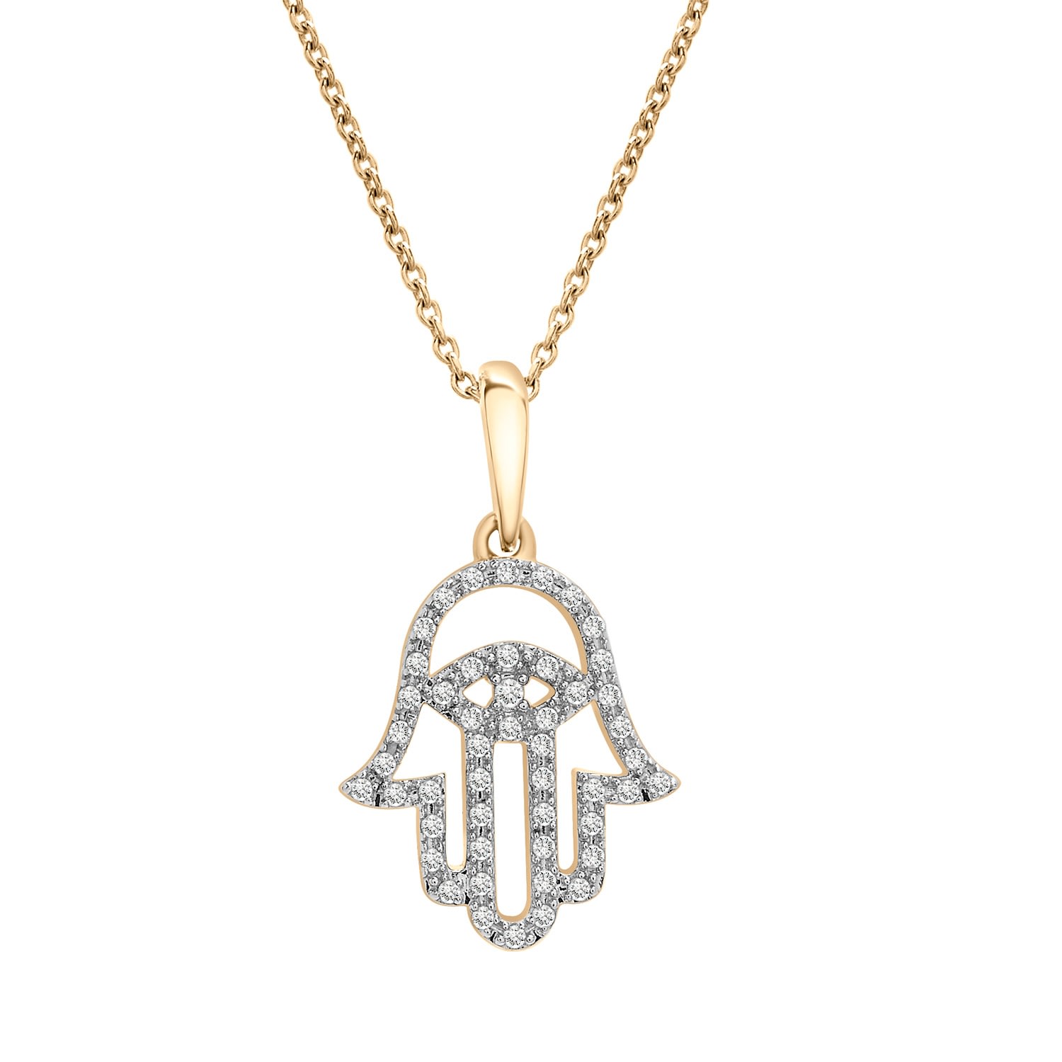 Miki & Jane Women's Gold Pompey Diamond Hamsa Pendant In Gold