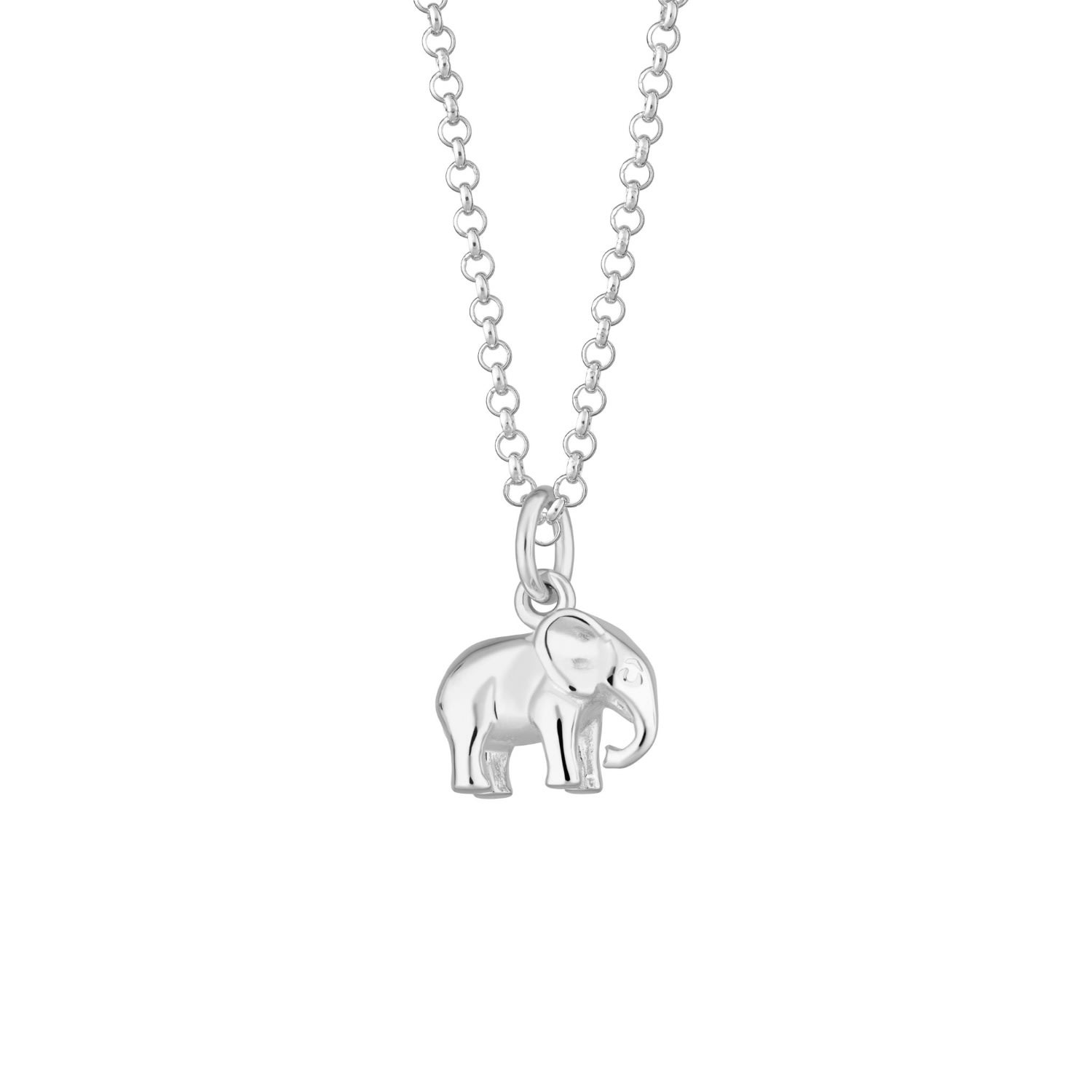 Women’s Sterling Silver Elephant Necklace Lily Charmed