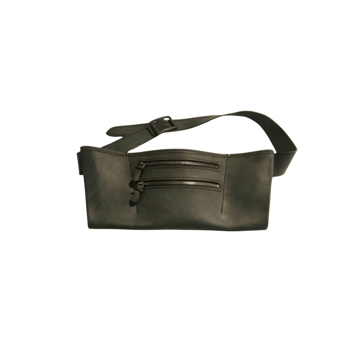 Women’s De Niro Black Handmade Leather Belt Bag Catwalk Original