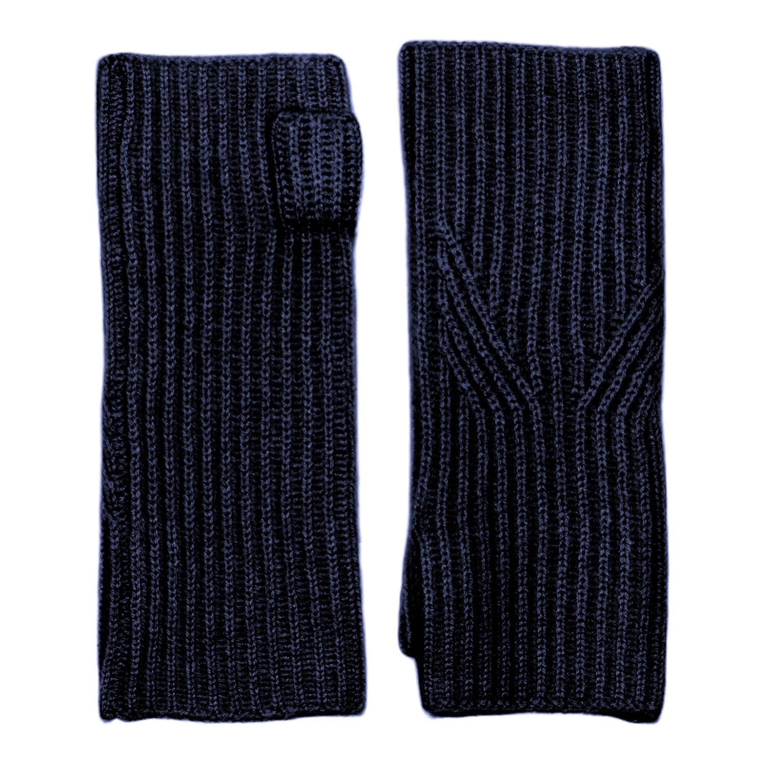 Women’s Cashmere Mitt In Midnight Blue One Size Loop Cashmere