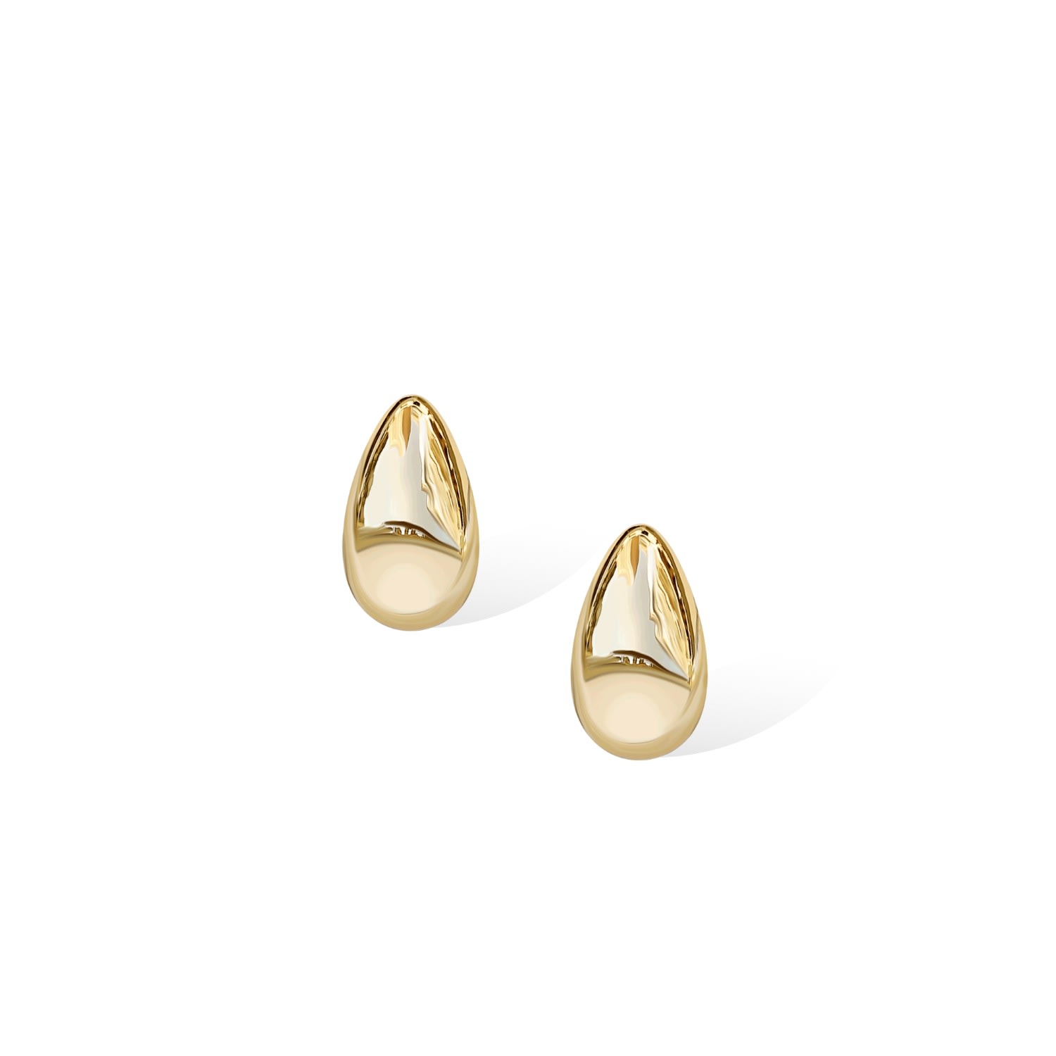 Retro Chic Women's Drop Earrings - Gold Plated