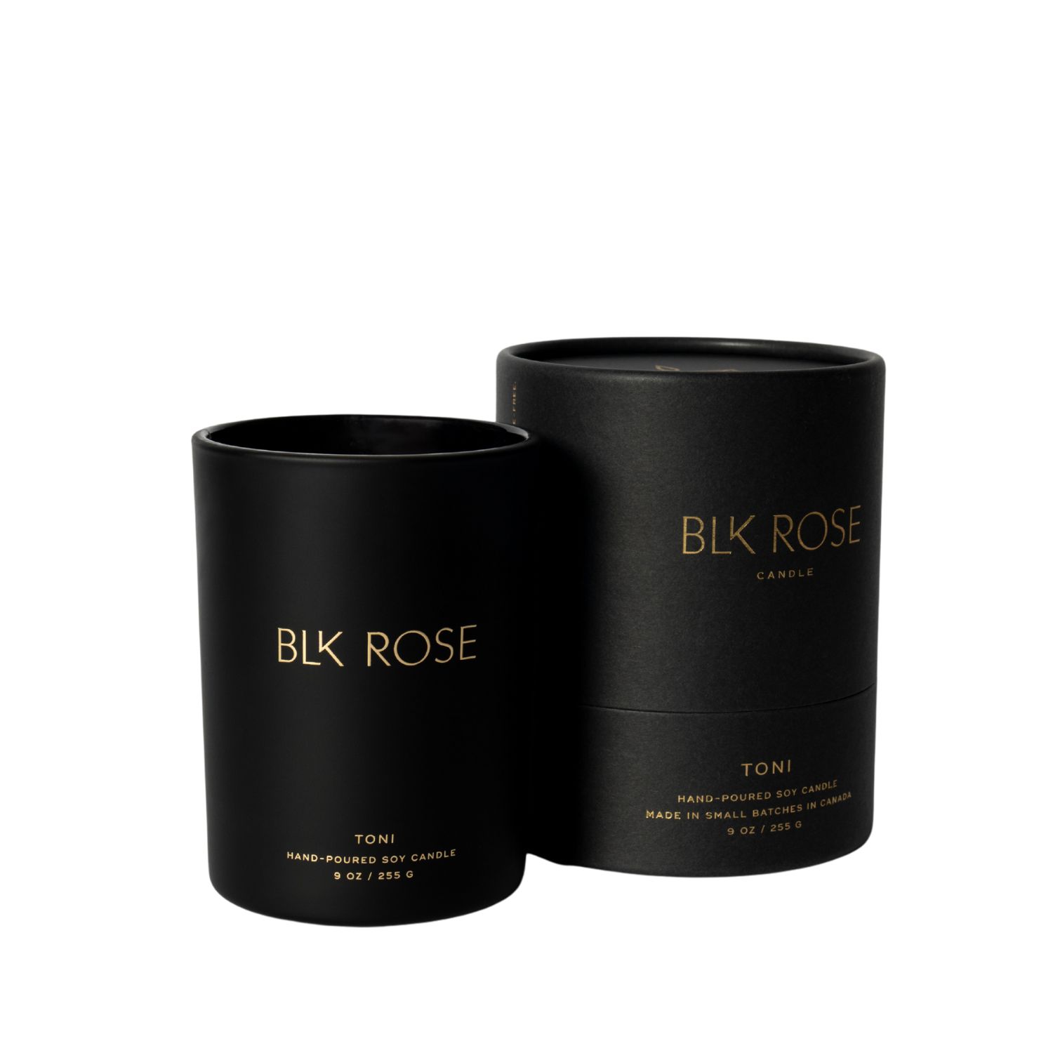 Black Toni Candle - Vetiver, Sandalwood, Citrus & Vanilla One Size Blk Rose Candle