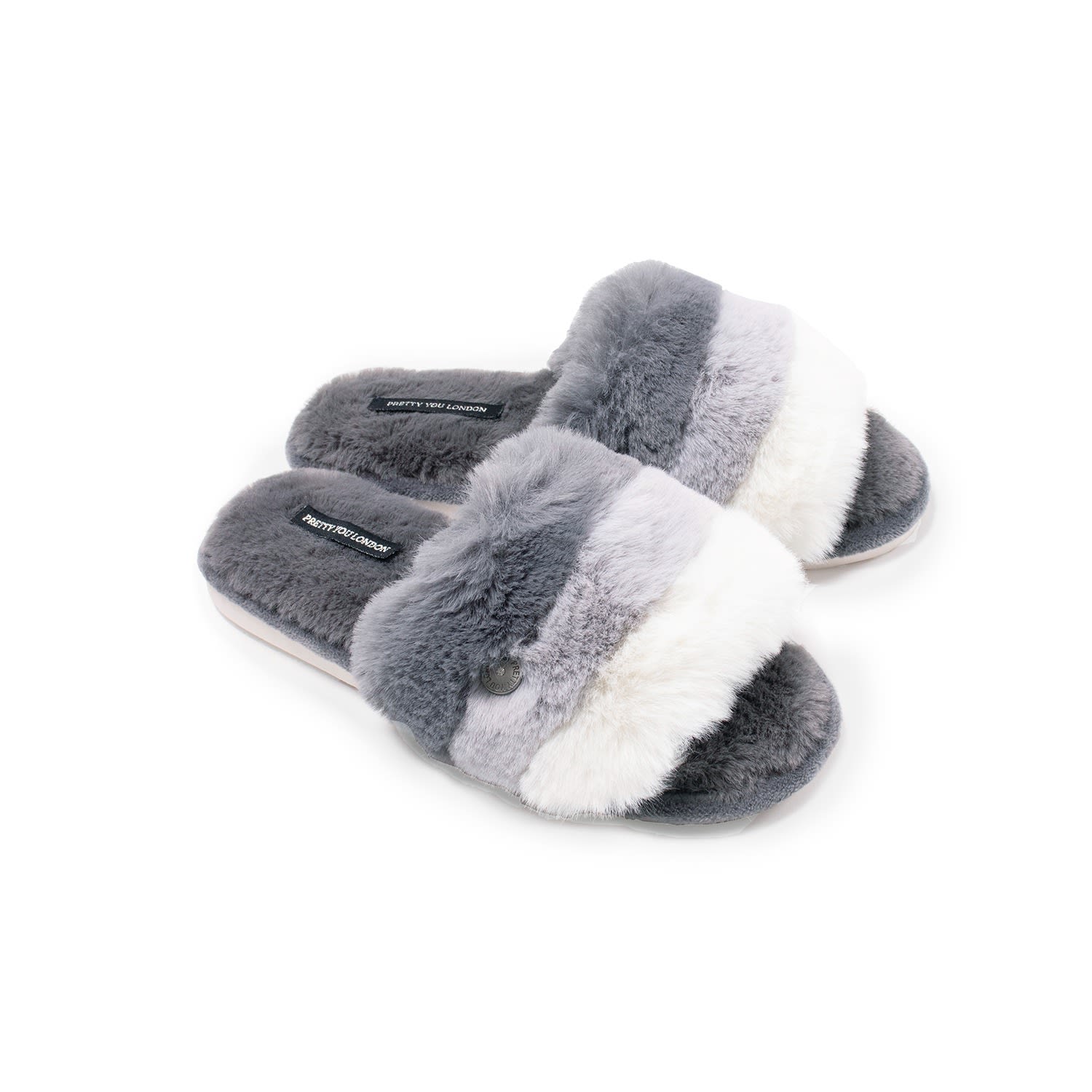 Women’s Charley Supersoft Slider Slippers In Grey Medium Pretty You