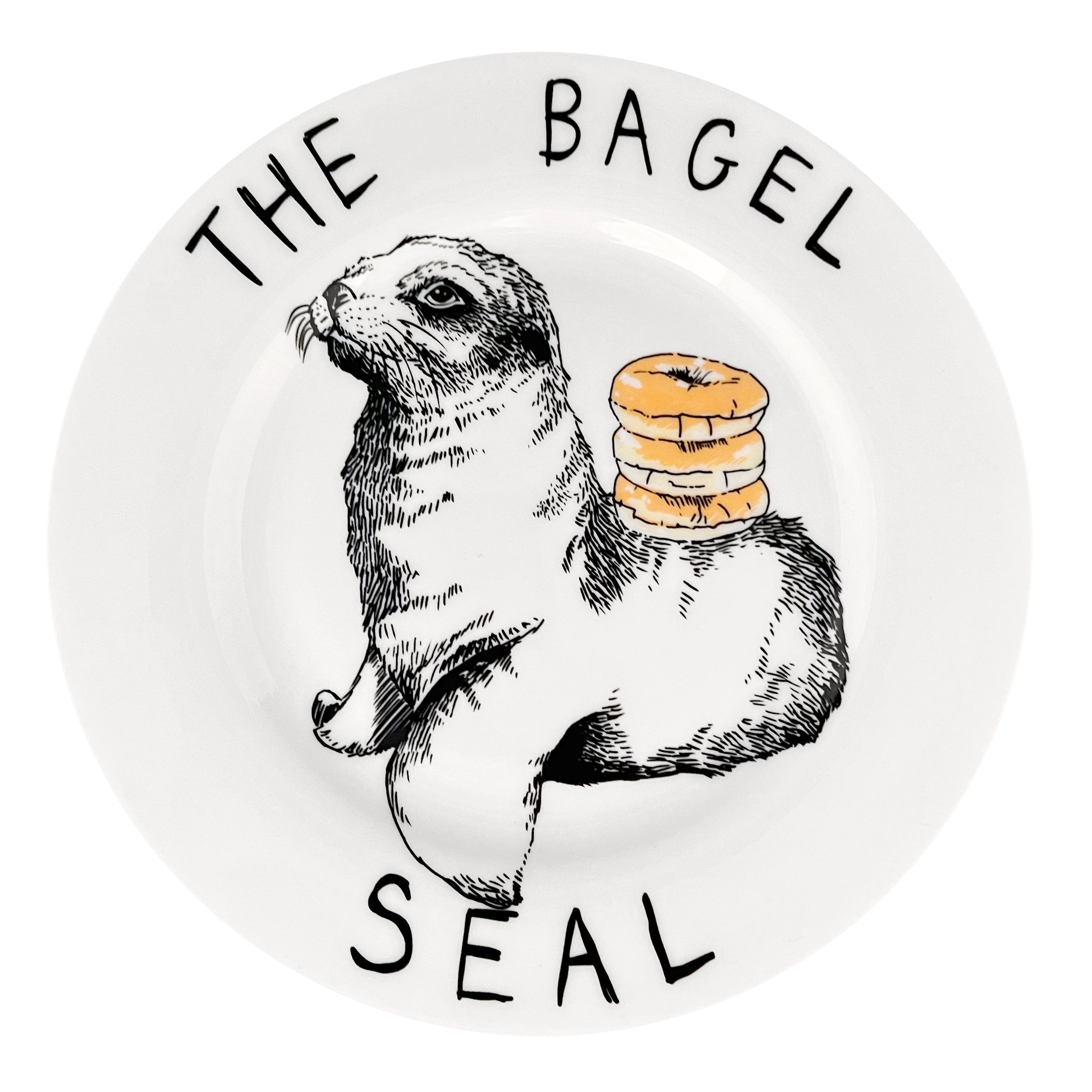 The Bagel Seal Side Plate Jimbobart