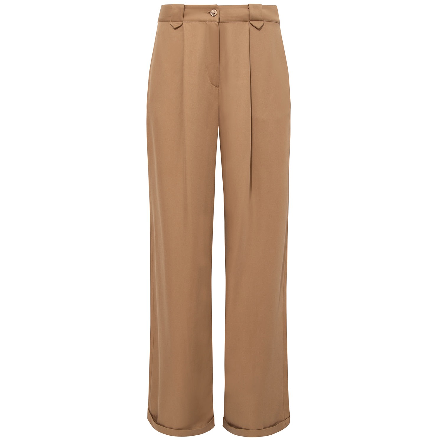 Women’s Neutrals Wide Leg Pant Beige Large Giyi