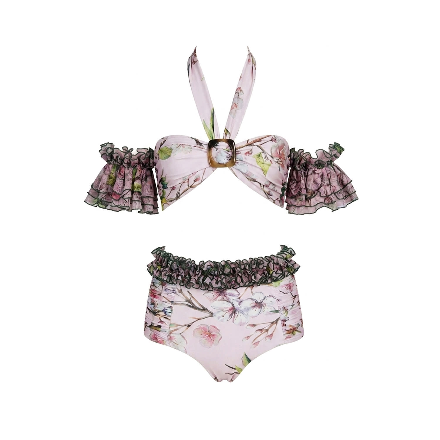 Women's Pink Rosé Riviera Bikini | Small | Nur Karaata