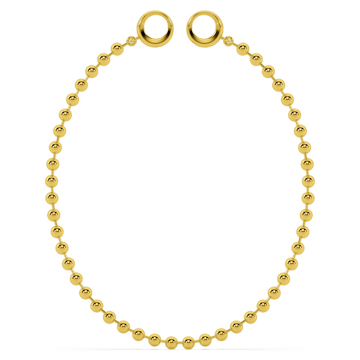 Oni Fine Jewelry Women's Baby Sphere Anklet - Gold In Gold