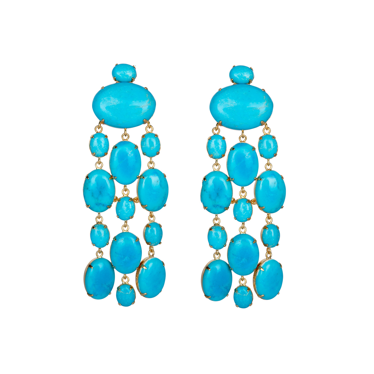 Bounkit Women's Blue Marysol Earrings Turquoise