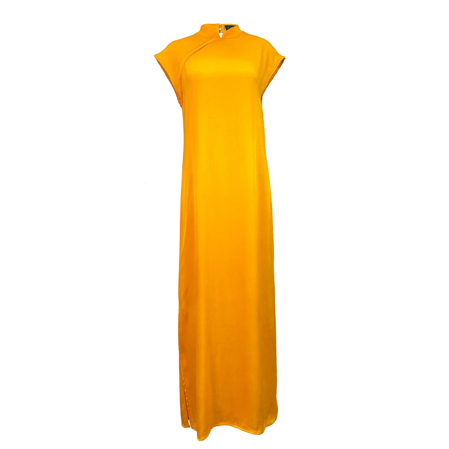 Women’s Yellow / Orange Sunshowers Silky Marigold Dress Extra Small Cuda