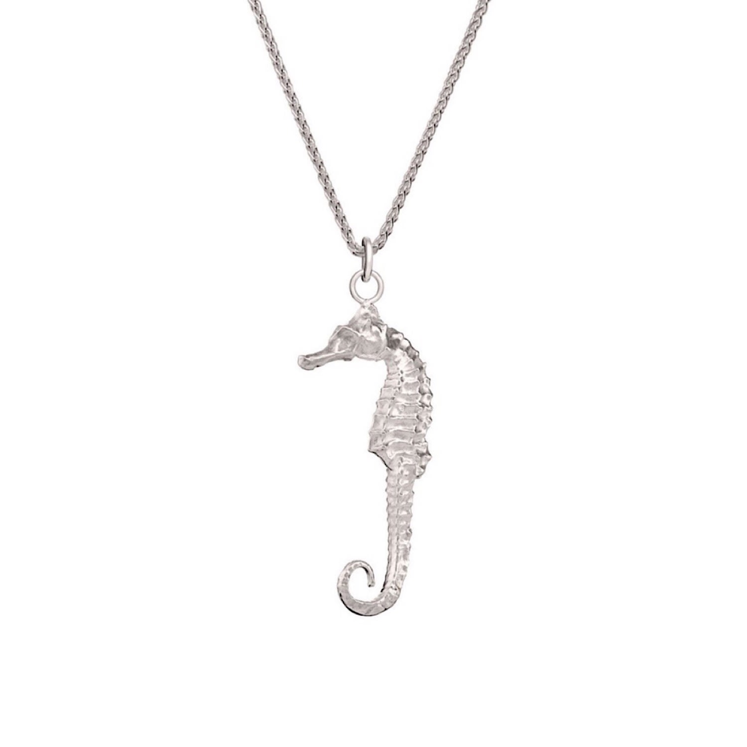 Women’s Seahorse Charm Necklace - Silver Wild & Fine Jewellery