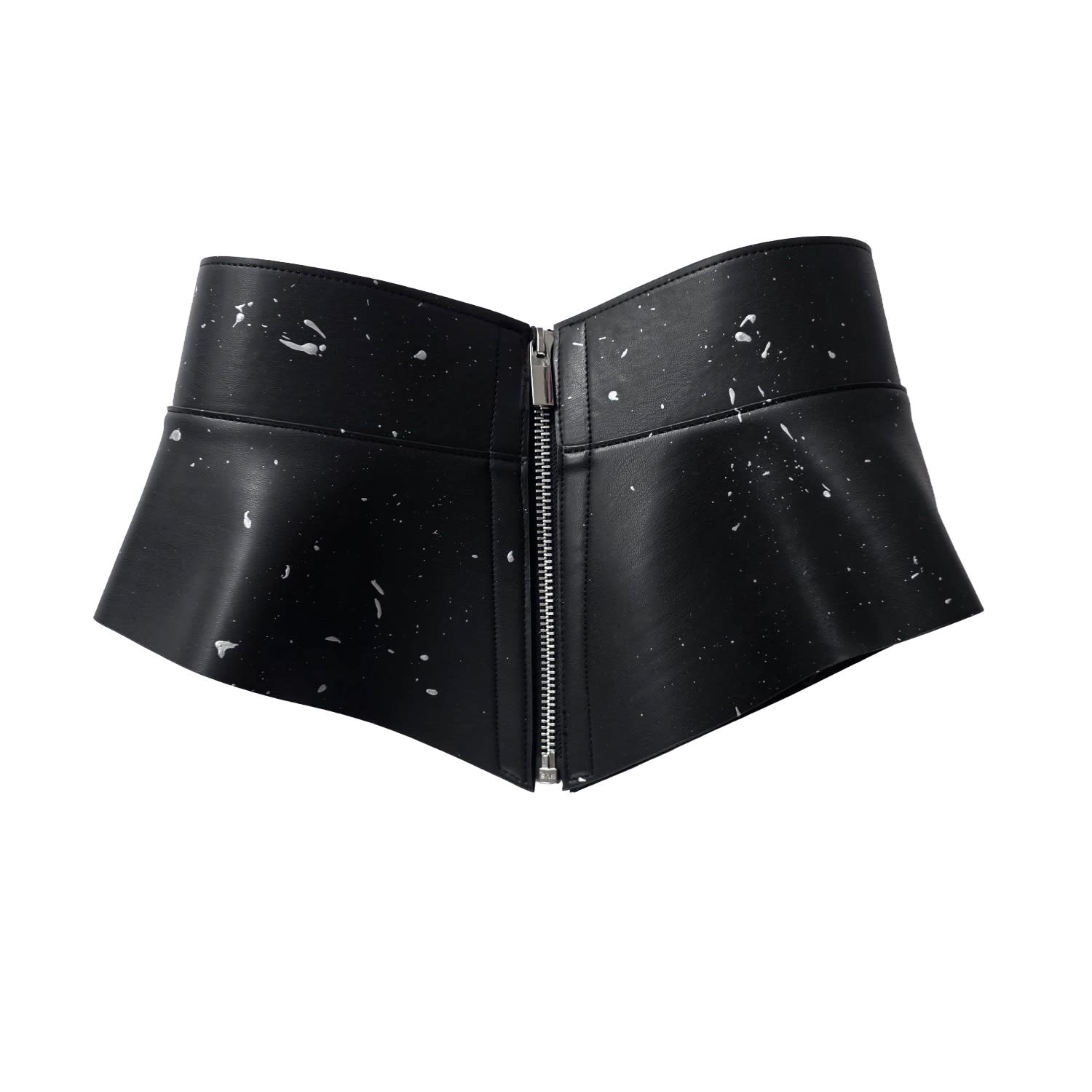 Circular Path Women's Black / Silver  X Amanda Murray - Lace Up Corset Belt - Black-silver In Black