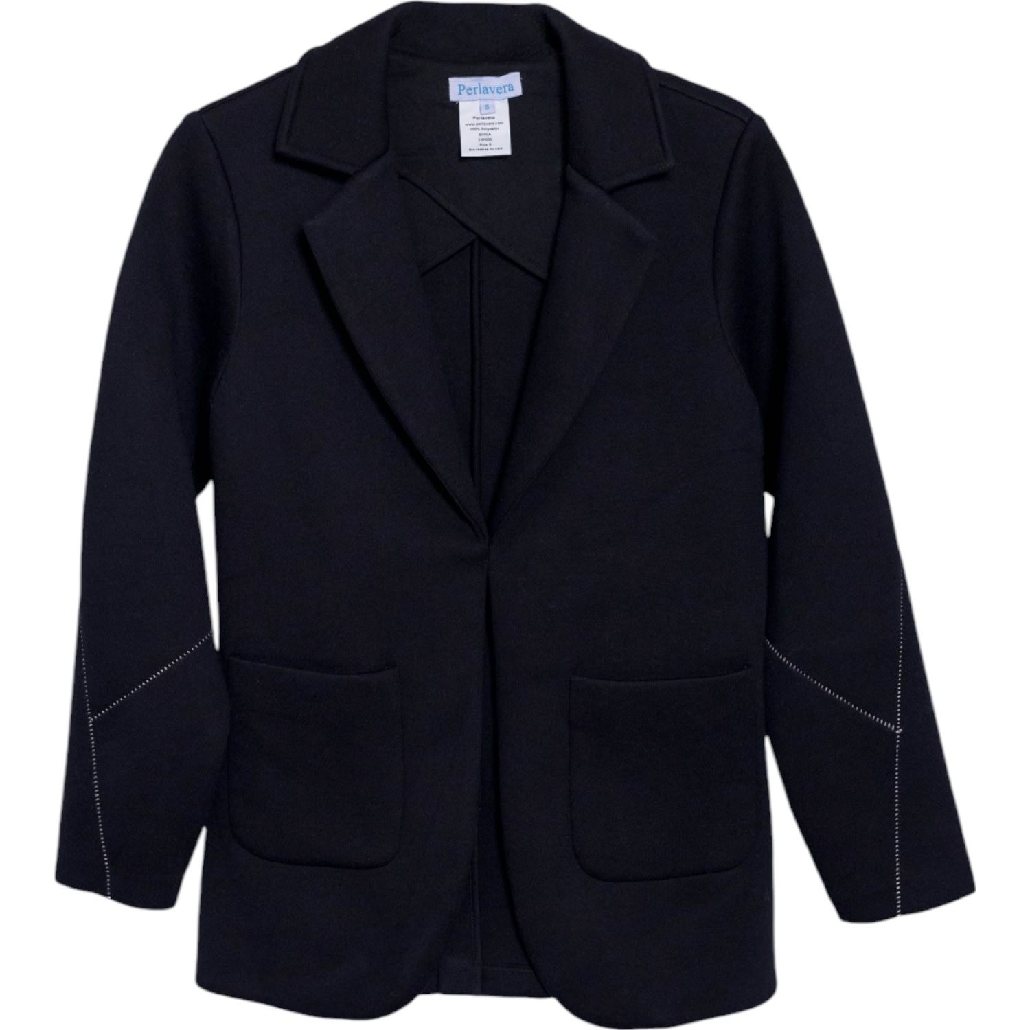 Perlavera Women's Black Sonia Bonded Blazer In Black