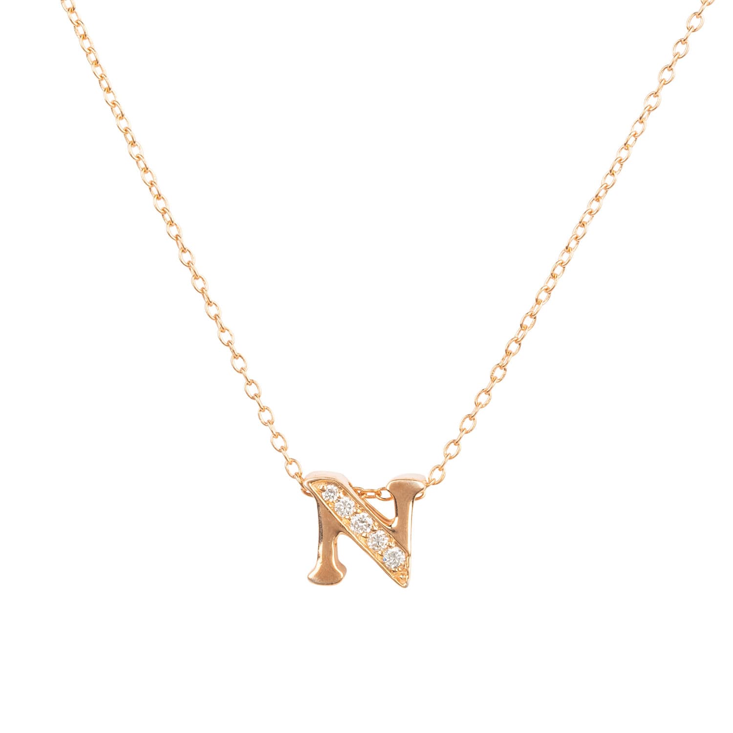 Gypsy LV Gold Necklace w/ Loop Holding Emblem