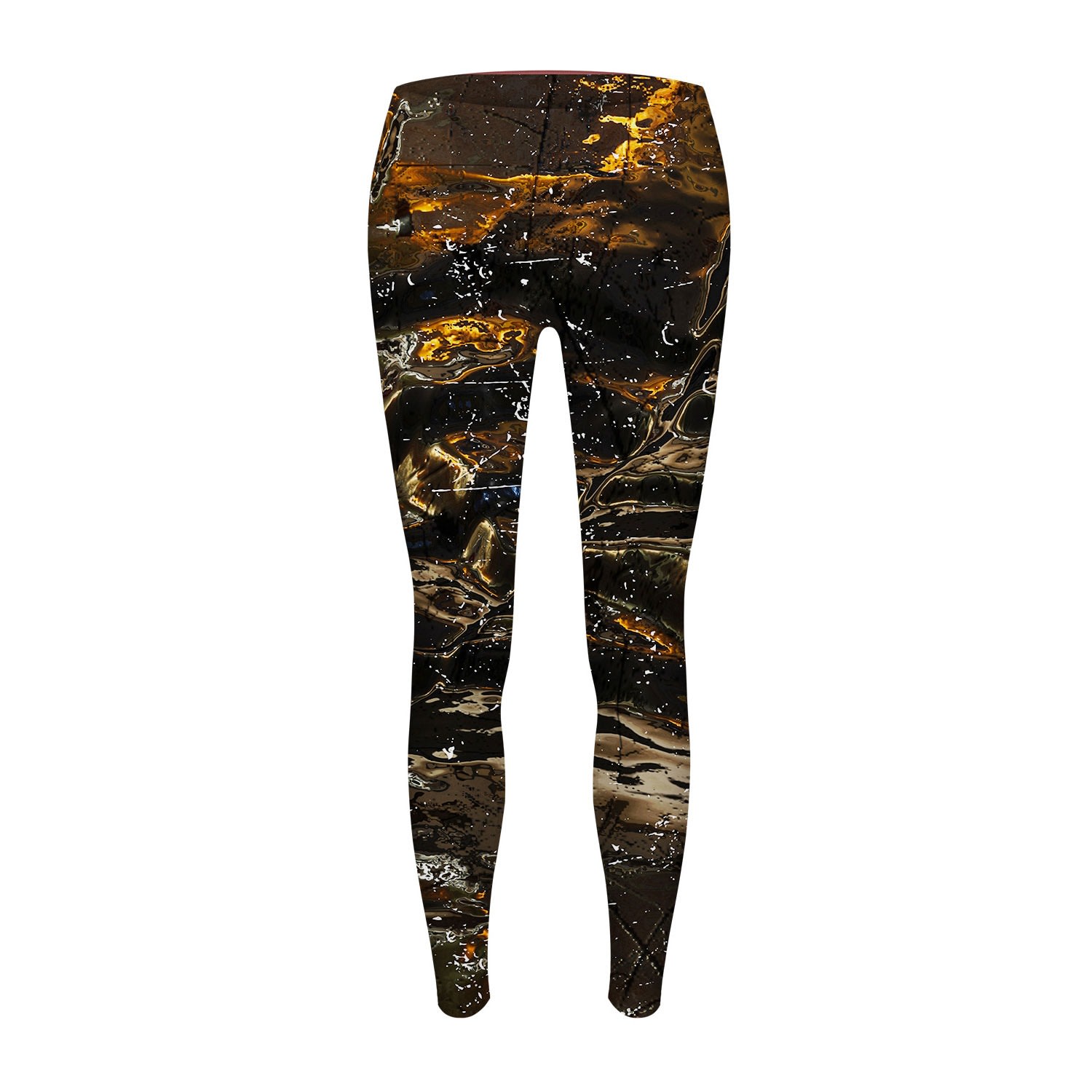 Women’s Black / Brown Golden Glass Regular Waist Leggings Extra Small Aloha from Deer