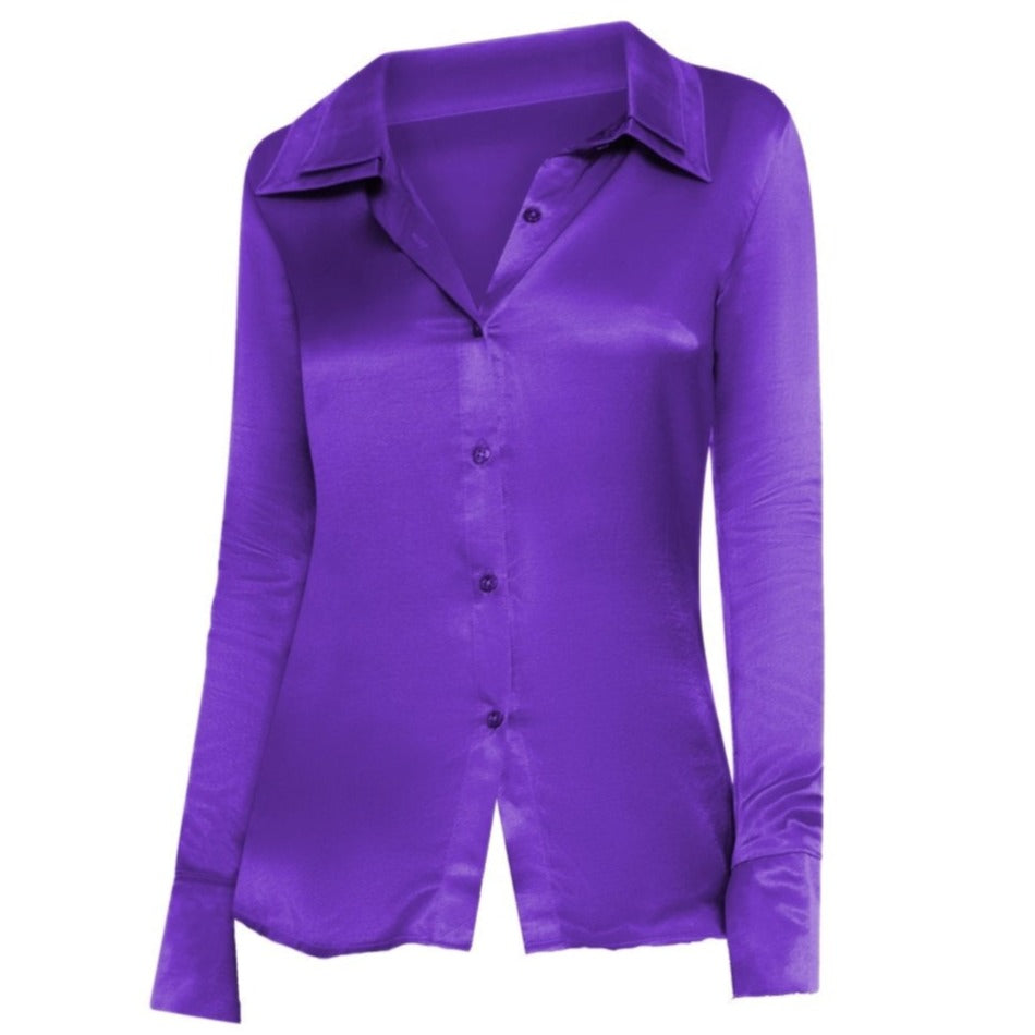 Women’s Pink / Purple Ria Blouse In Violet Small Sincerely Ria