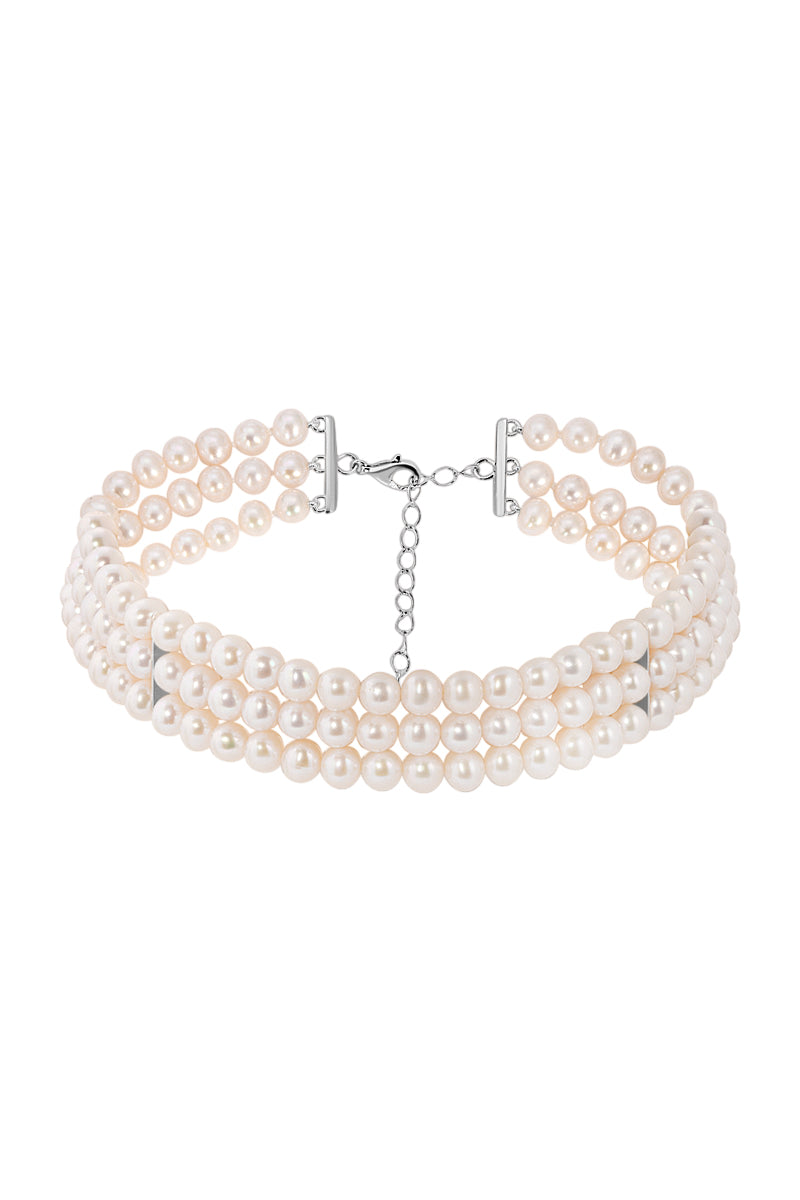 Women’s White Audrey Pearl Necklace Naiia