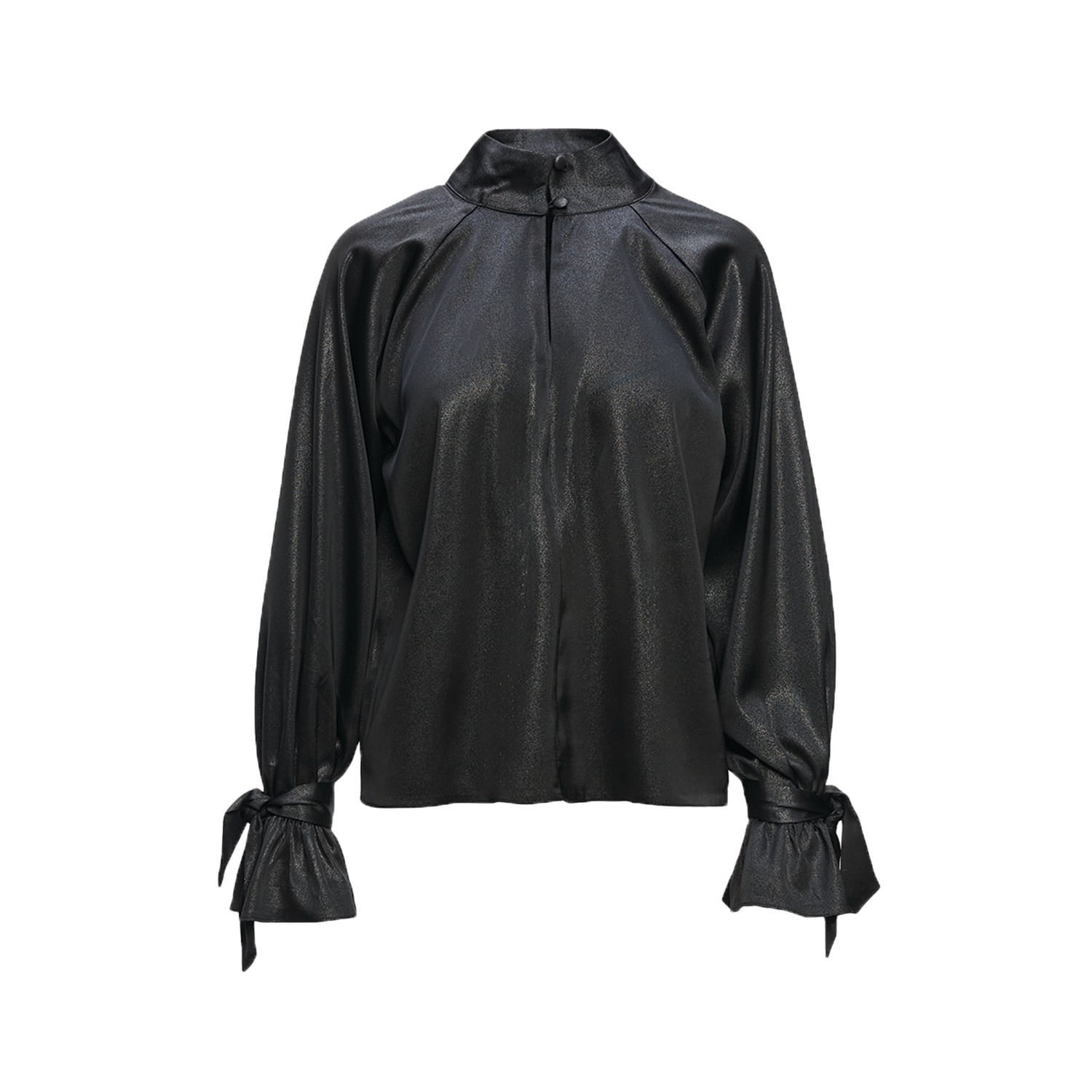 Bluzat Women's Black Blouse With Bows In Black