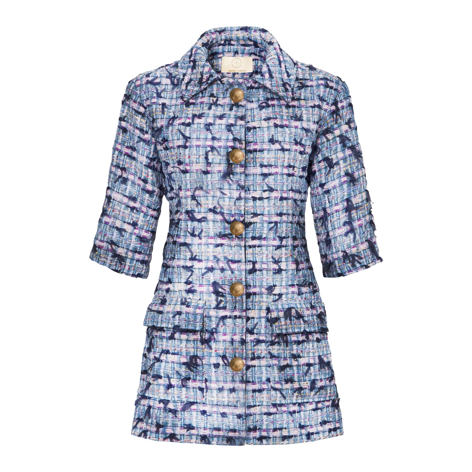 Geegee Collection Women's Blue Shu Coat In Blue