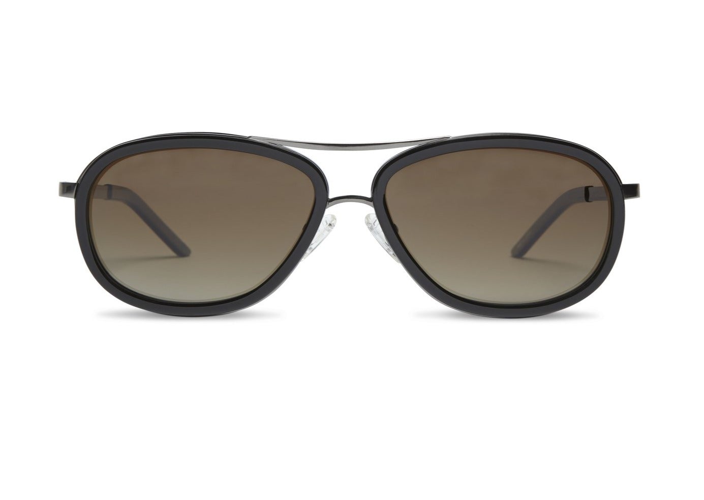 Men’s Black / Silver High Flyer One - Aviator Sunglasses - Black & Silver Medium Gazal Eyewear