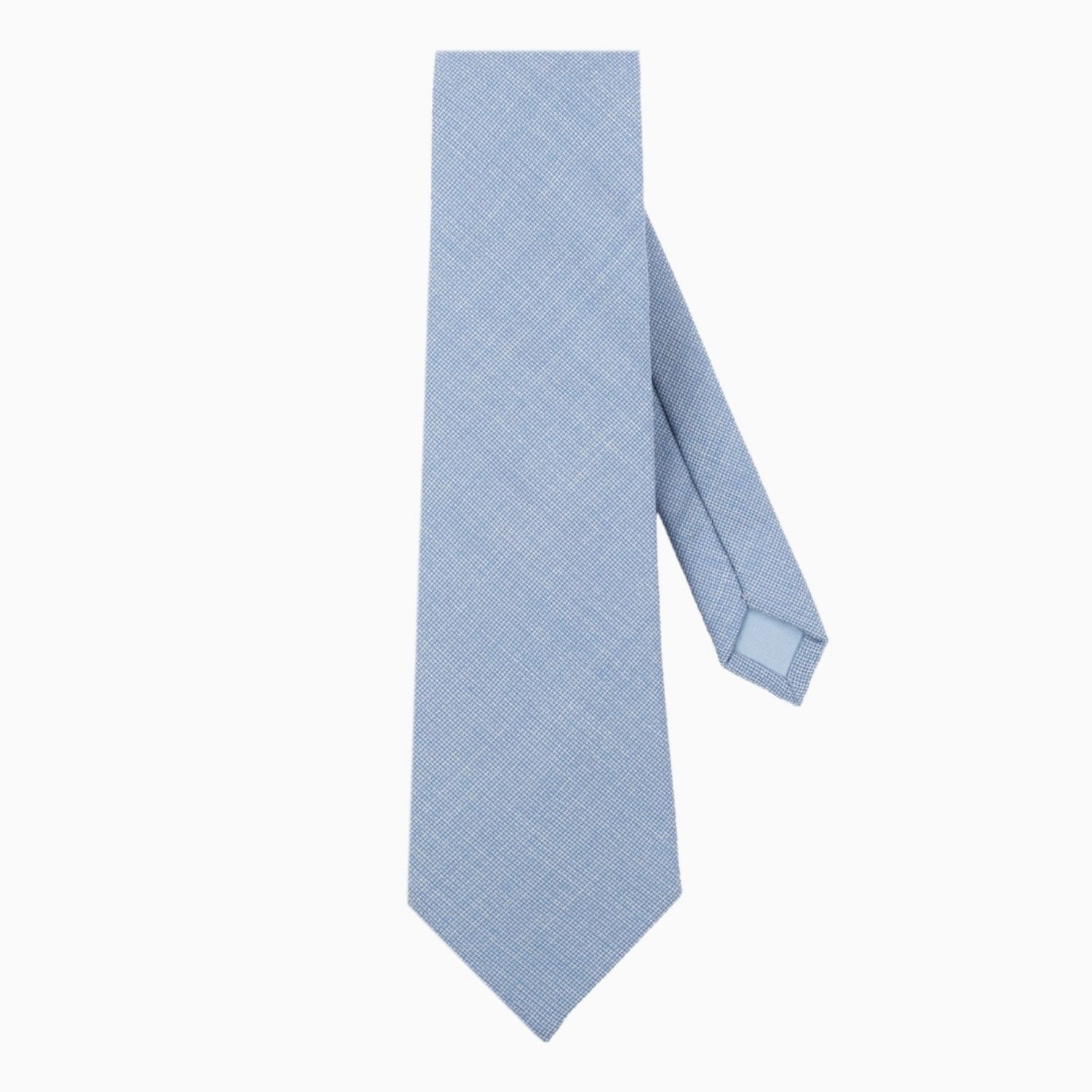 Le Colonel Men's Blue Arctic Italian Wool Tie