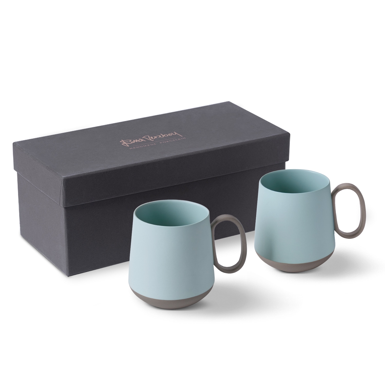 Esma Dereboy Blue Tube Mug Set Of Two Rock Aqua Colour In Blue