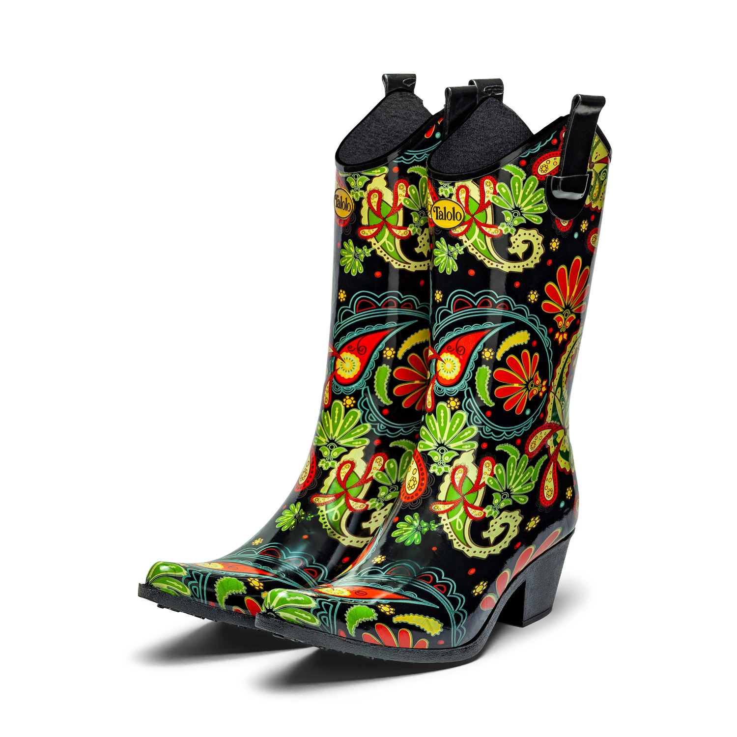 Paisley Vibe Cowboy Boot Wellies by Talolo Boots